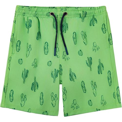 Short De Bain Imprimé À Séchage Rapide Pour Garçon Avec Doublure En Maille