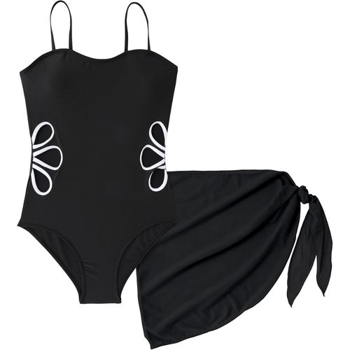 2-Piece Swimsuit For Teenagers And Girls With Cover Ups Sarongs Beach Pool Set