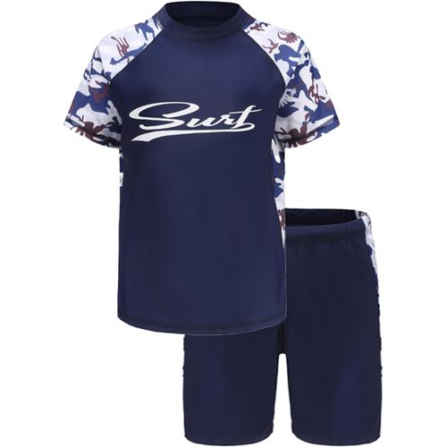 Boys' Short Sleeve Swimsuit And Swim Shorts