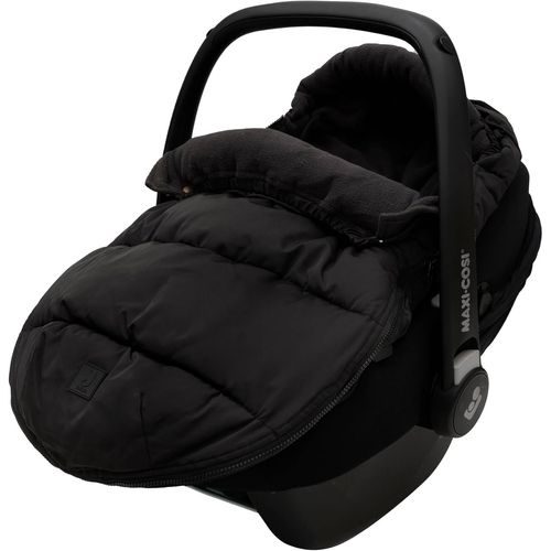 Black Padded Footmuff For Group 0+ Baby Seat And Pushchair For 3 Point And 5 Point Belt