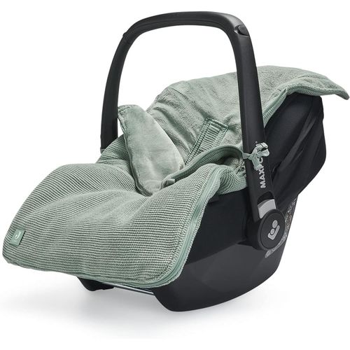 Knitted Footmuff For Baby Seat Stonegreen 82 X 42 Cm