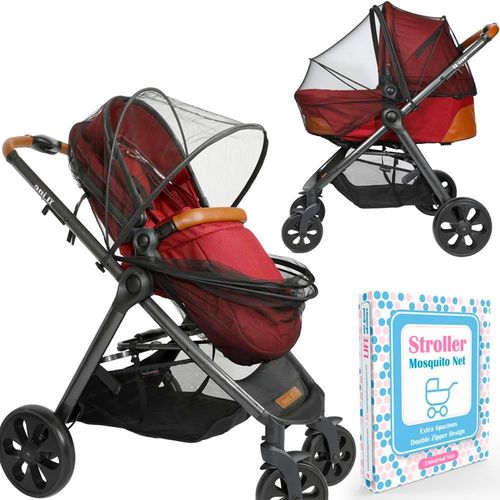 Baby Mosquito Net For Stroller,Extra Spacious Design With Double Zipper,Suitable For Baby Carrier,Crib,Jogging Stroller And Car Seat