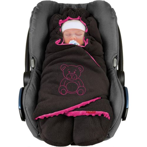 Baby Winter Blanket ""The With The Bear"" Universal For Baby Seat,Car Seat,E.G. For Maxi-Cosi,Römer,Stroller Or Cot