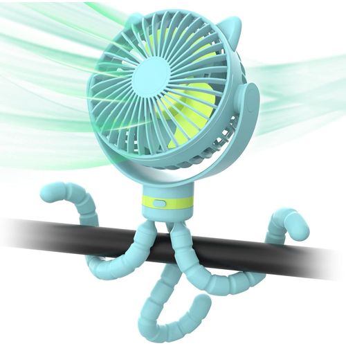 Stroller Fan,Portable Fan,Rechargeable Desk Fan 4000mah Mini Baby Cooling Fan With Flexible Tripod For Crib Treadmill Car Seat.[B69]