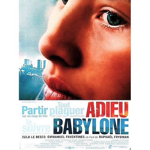 *** Adieu Babylone De Raphael Frydman - 2001 - Isild Le Besco - Emmanuel Faventines - Affiche Originale De Cinéma - 40 X 54 - Comme Neuf ***
