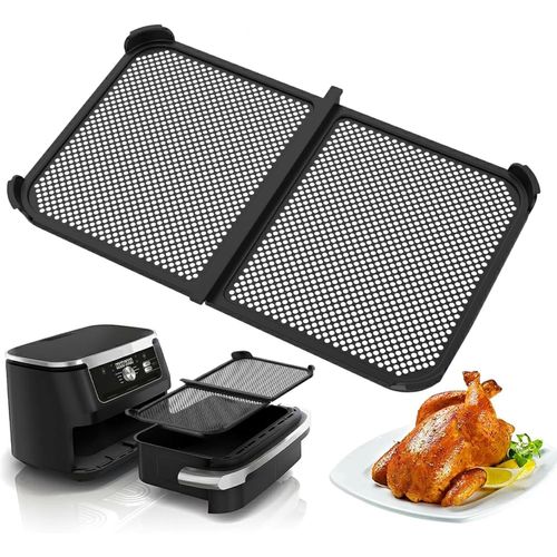 Grille Anti Projection pour Air Fryer Ninja 10,4 L AF500EU,Protection en en Silicone pour Friteuse à Air Chaud,Anti Eclaboussure pour Ninja Foodi Flex 10,4 L,Accessoires Moule Air Frye
