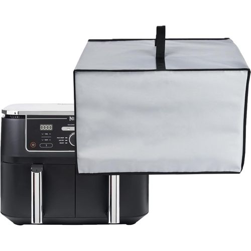 Housse pour friteuse à air résistante à la chaleur,imperméable à l'eau et à la poussière Housse de protection pour Ninja Foodi MAX Dual Zone Air Fryer AF400/Dual Zone Air Fryer AF300 (Gris)