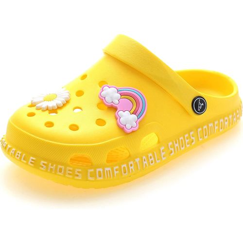 Children's Clogs And Mules Slippers Shoes Unisex Baby Girl Boy Non-Slip Summer Pool Garden Clogs Beach Sandals Slip-On.[N334]