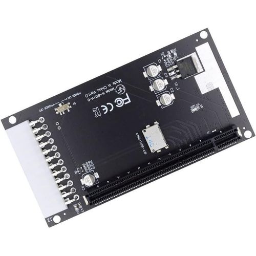 SFF-8612 SFF-8611 Adaptateur 4X vers PCIE PCI-Express 16x avec port d'alimentation ATX 24 broches pour carte graphique mère