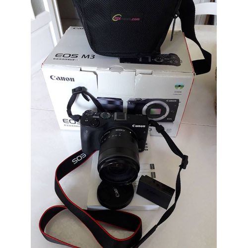 KIT CANON EOS M3 24.2 MPIX + OBJECTIF 18-55 is stm efm