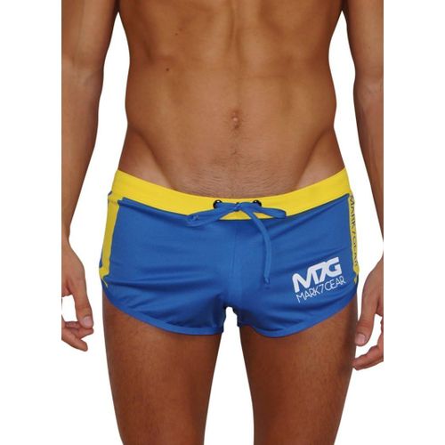 Gym & Swim - Blue - Men's Sportswear With Jockstrap