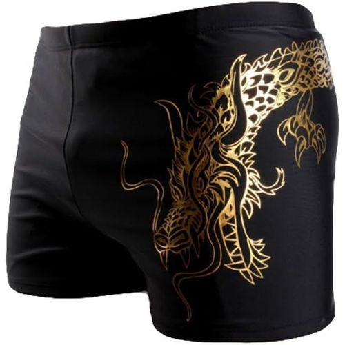 Maillot De Bain,Slip De Bain Pour Homme En Bonne Élasticité De Materiau High-Tech Broderie Trunks Boxers Slip Short De Bain Avec Avant Tie Pour Plage/Sport/Natation/Plongée