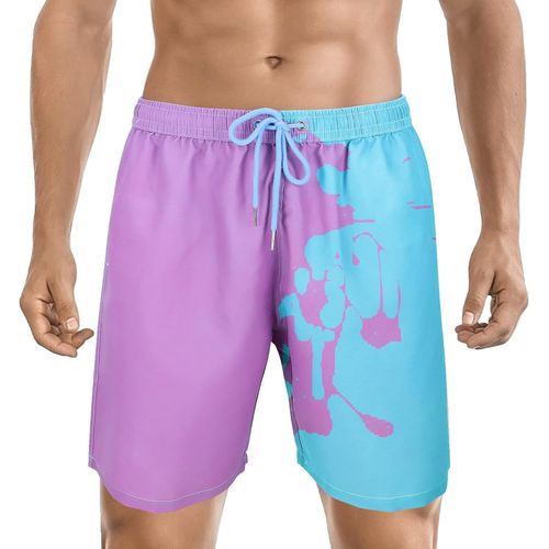 Color Changing Swimsuits For Men,Swimming Trunks For Men,Sport Quick Dry,Temperature Sensitive Shorts