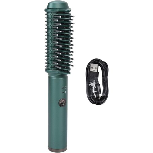 Anwxai-Fer À Lisser Sans Fil,Brosse À Lisser Et Boucler,Chauffage Rapide Et Uniforme,Rechargeable Par Usb,Fer À Friser Portable Sans Fil Pour Femmes,Outil De Coiffure Pour Cheveux