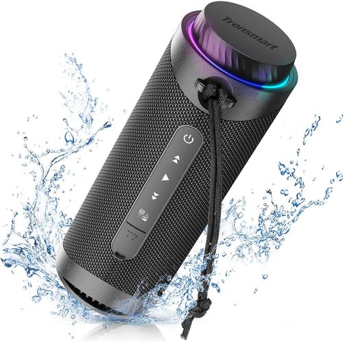 anwxai-T7 Enceinte Bluetooth Portable,30W Haut-Parleur Avec Lumière Led,Étanche Ipx7,Basses Puissantes Avec Son Stéréo Haute Fidélité À 360°,Haut-Parleur Extérieur Sans Fil Avec Égaliseur