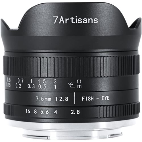 anwxai-Objectif Fixe Manuel Grand Angle 7,5 Mm F2,8 Mark Ii Aps-C Fisheye Pour Appareil Photo Fujifilm Fx Mirrorless X-T1 X-T2 X-T3 X-T20 X-T30 X-E1 X-E2 X-E3