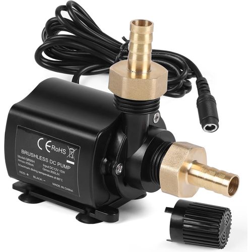 anwxai-Pompe A Eau 12V 800L/H 4,5M Pompe Immergée Pompe 12V Avec Régulation De Vitesse Pompe Aquarium Mini Pompe A Eau Pompe Vide Cave Pompe À Eau Pompe Submersible Pour Système De Circulation D'Eau