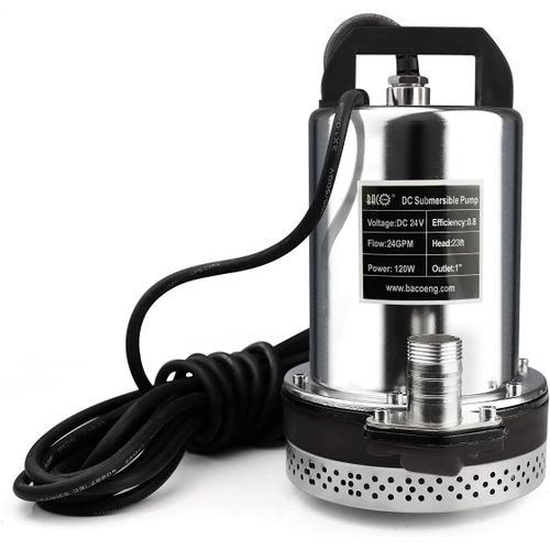 anwxai-Pompe À Eau Dc 24V Pompe Immergée Solaire Pour Piscine Étang Arrosage