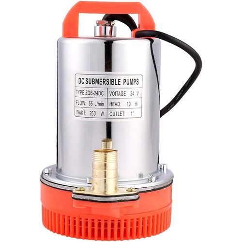 anwxai-Pompe À Eau Submersible 3300L/H Fontaine Solaire Pompe Électrique Dc 24V 260W Pour Natation Piscine Étang Pompe D'Évacuation Pompe D'Immersion Pompe À Eau Immergé Automatique
