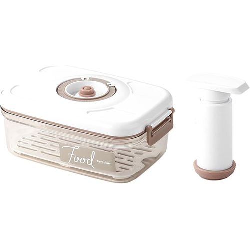 anwxai-Pompe À Main Pour Récipient Sous Vide,Accessoires Pour Économiser Les Aliments,Boussole Temporelle,Pompe À Air Manuelle,Conception Pour Une Marinade Rapide,Rectangle De 1,2 L