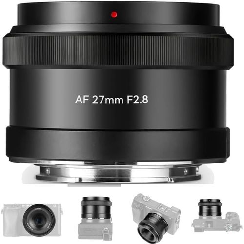 anwxai-Objectif Af 27 Mm F2.8 À Monture E,Objectif À Mise Au Point Automatique,Cadre Aps-C Pour Appareils Photo À Monture E A5000 A6600 Nex-3 Nex-3N Nex-7 Nex5 Ca7 A7I A7R A7S A7Si A7Sii A9 Et P