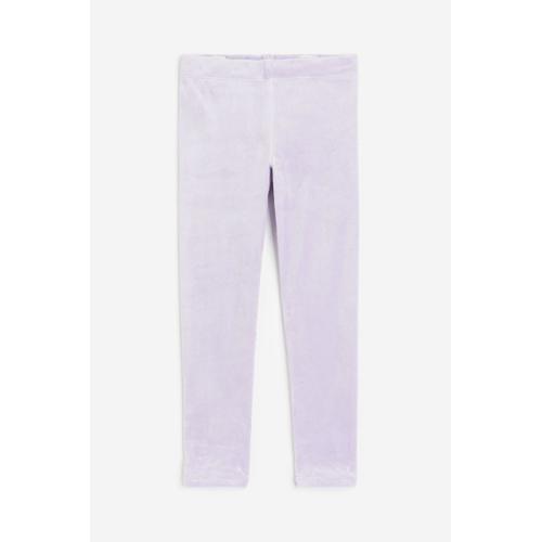 Legging En Velours - Violet