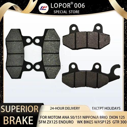 Lopor ? Plaquettes De Frein Avant Et Arrière Pour Moto, Pour Motocycle Ana 50/151 Nippunia Brio Diana 125 Sfm Zx125 Wk, Wasp125 Gtr300