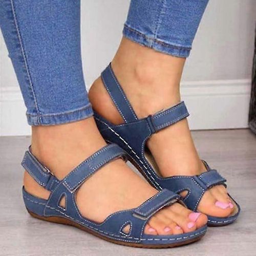 Sandales D'été Pour Femmes : Sandales À Bout Ouvert Tendance, Chaussures Grande Taille