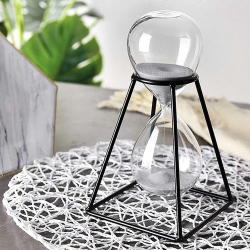 Sablier en verre, sablier souvenir créatif unique, pour les maisons, les bureaux et également comme horloge décorative, minuterie visuelle, 30 minutes.