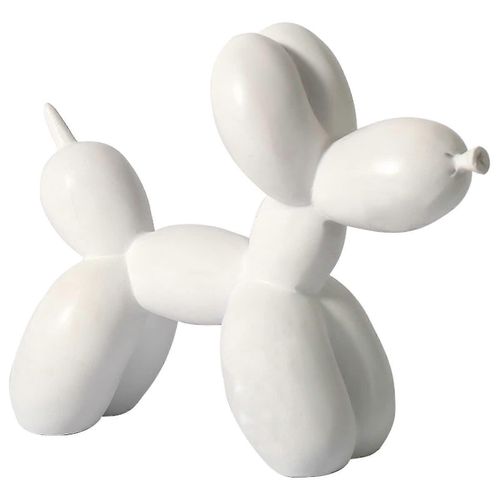 Sculpture en forme de chien ballon, chien ballon en résine, mini-sculpture en résine pour décoration de maison ou de bureau
