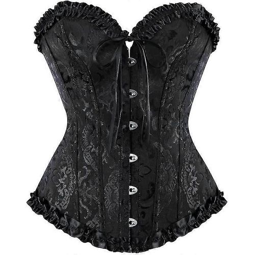 Corset Bustier Gothique Vintage À Poitrine Généreuse Pour Femme