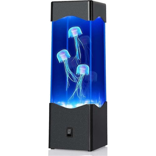 Lampes à lave, lampe méduse changeant automatiquement 7 couleurs, veilleuse d'ambiance pour chambre d'enfant, USB/à piles, décoration de la maison, anniversaire, Noël