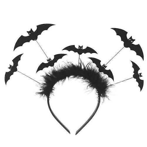 Bandeau De Chauve-Souris D'halloween, Bandeau De Plumes Compatible Avec Les Enfants, Adapté Au Cosplay