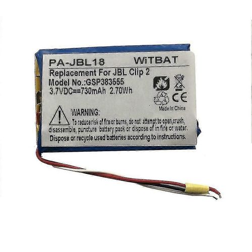 Batterie pour enceinte Bluetooth JBL Clip 2 (P044052, Gsp383555)