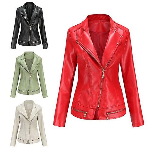 Nouvelle Veste Fine En Cuir Synthétique Pour Femme, Printemps Et Automne, Petite Taille, Taille S À 4xl, 4 Couleurs Au Choix