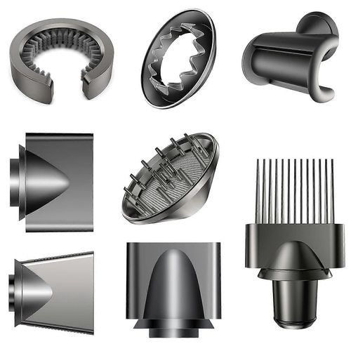 8 Pièces Accessoires D'air Doux/Diffuseur/Coiffage/Concentrateur/Brosse De Nettoyage De Filtre/Peigne À Dents Larges/Accessoires De Buse De Lissage Newway Compatibles Avec Dy