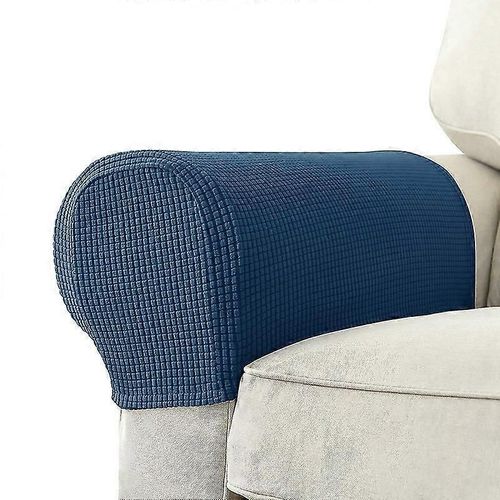 Lot De 2 Housses D'accoudoir Extensibles En Élasthanne Jacquard, Souples Et Élastiques, Compatibles Avec Les Chaises, Les Canapés, Les Fauteuils Et Les Canapés Inclinables (Ge)