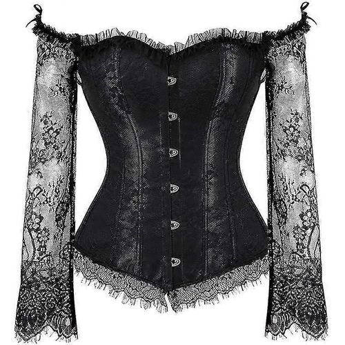 Corset Pour Femme, Style Halloween Et Noël, Avec Manches Aux Épaules