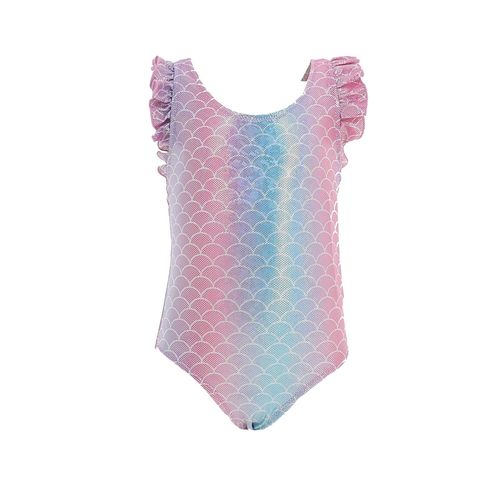 Maillot De Bain 1 Pièce Lagon Bleu Ninon Mermaid 1p Fille Rose 3 Ans