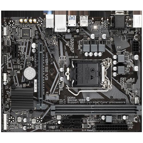 Carte mère GIGABYTE H410M S2 V3 Intel H410 LGA1200 DDR4 64GB Micro ATX