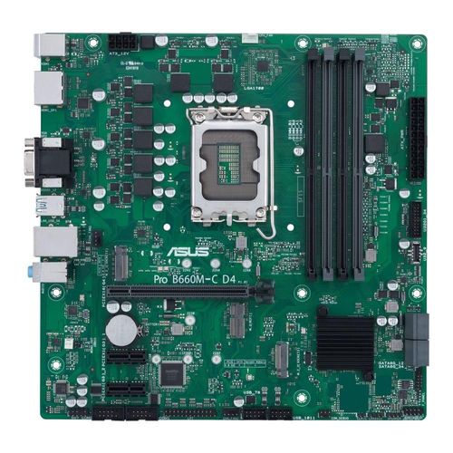 Carte mère ASUS Pro B660M-C D4-CSM Intel B660 LGA 1700 DDR4 128GB Micro ATX