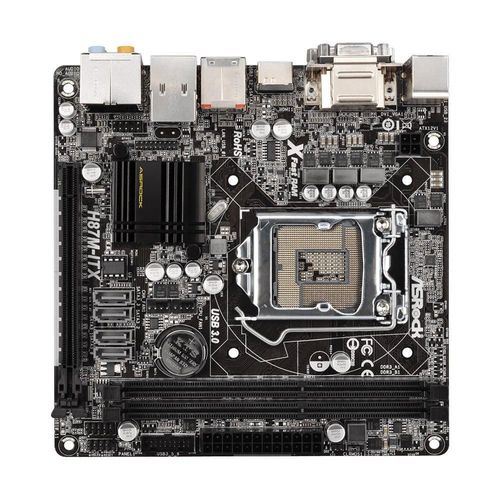 Carte mère ASROCK H87M-ITX Intel H87 LGA 1150 DDR3 16GB Mini-ITX