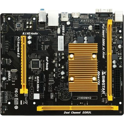 Carte mère Biostar J1900MH2 CPU à bord DDR3 16GB Micro ATX