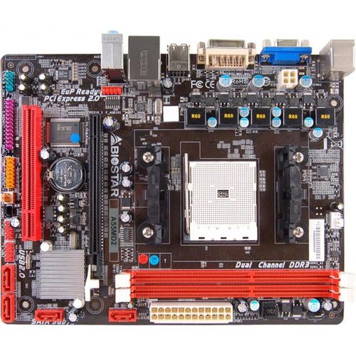 Carte mère Biostar A55MD2 AMD A55 Socket FM2 DDR3 32GB Micro ATX