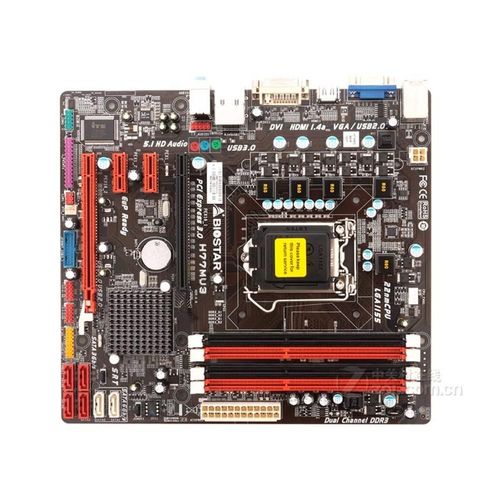 Carte mère Biostar H77MU3 Intel H77 LGA 1155 DDR3 32GB Micro ATX