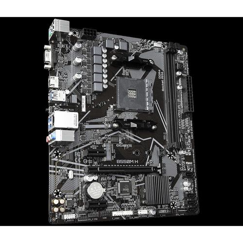 Carte mère GIGABYTE B550M H AMD B550 Socket AM4 DDR4 64GB Micro ATX