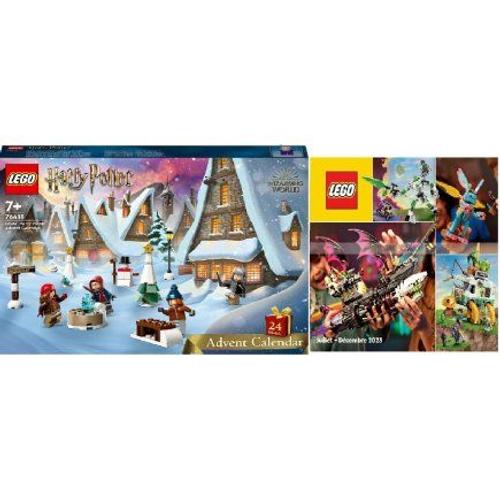 Set Lego 76418 Calendrier De L'avent Harry Potter 2023 - 227 Pieces + 1 Catalogue Lego 2023 - Set 2 En 1 - Noel