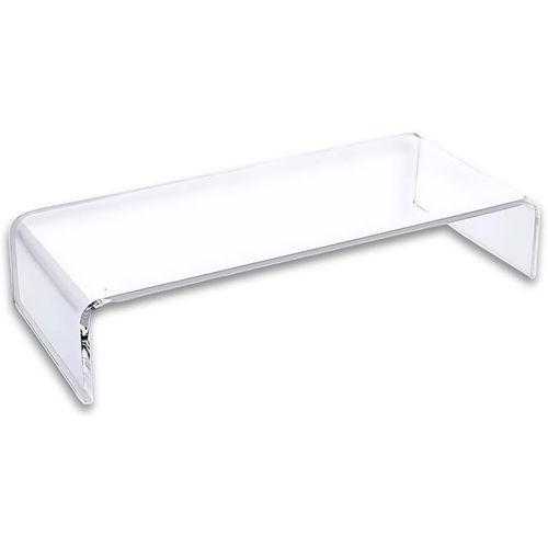 NAERYUT-Clear Acrylic Monitor Stand|Computer Monitor Riser|Printer Stand|Laptop Stand|Keyboard Storage|Desk Shelf|Fully