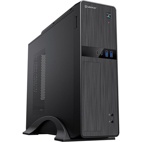 NAERYUT-Unykack Uk2011 Micro Atx Computer Case Black With 450W Power Supply,Two Usb 3.0 Connectors And Two Type C Connectors (Usb 2.0)