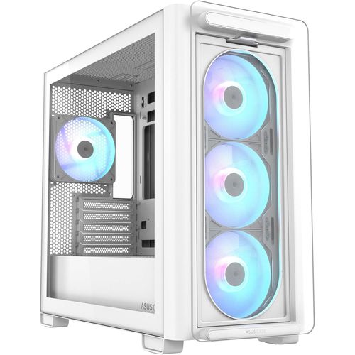 NAERYUT-A21 Plus Plus Micro-Atx Case Tg Argb-(Support For 165Mm Cpu Cooler,360Mm Radiators,380Mm Graphics Card,Atx Psu,Hidden Connector Motherboard,Black And White Color Options)